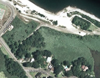 Cliffwood Beach as seen on Google Earth