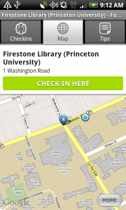 Foursquare's Android App - Venue Map Screen