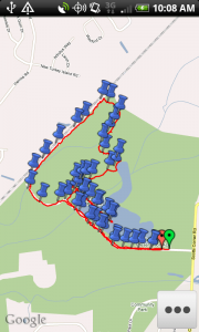 My Tracks on Android - Map